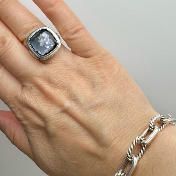 David Yurman 14mm Albion Black Orchid Ring - Picture 6 of 11